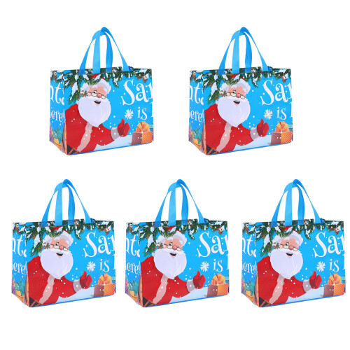 5-pack stora julklappspåsar – non-woven, 32x25x17cm 1