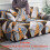 (C, 3 Seater) 1pc Pillowcase (Pillow Insert Not Included), Triangle Pattern, Stretch Sofa Cover 3