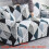 (C, 3 Seater) 1pc Pillowcase (Pillow Insert Not Included), Triangle Pattern, Stretch Sofa Cover 6