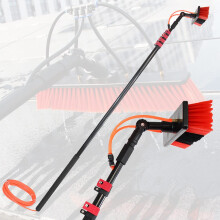 9m 30ft Telescopic Cleaning Brush with Water Fed Pole for Windows and Solar Panels