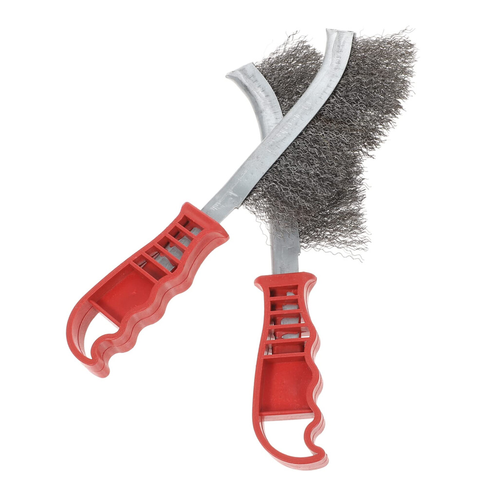 4Piece Heavy Duty Wire Brush Set For Rust Removal And Grill Cleaning, Carbon Steel Bristles 9351714912518