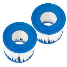 Type D Filter Cartridge 2 Pack, Durable Spa Pool Replacement Filters for Intex Hot Tub Pump