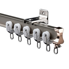 7m Flexible Aluminum Curtain Track Wall Mount, Heavy Duty Bendable Rail for Bay Window and Room Divider