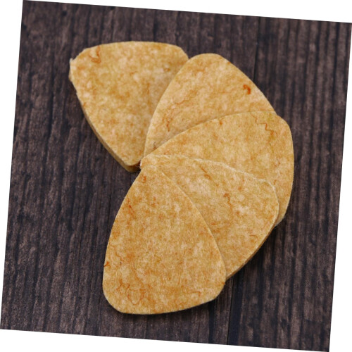 10pcs Orange Ukulele Felt Picks Set Non Slip Texture Warm Rounded Tone Authentic Sound 1