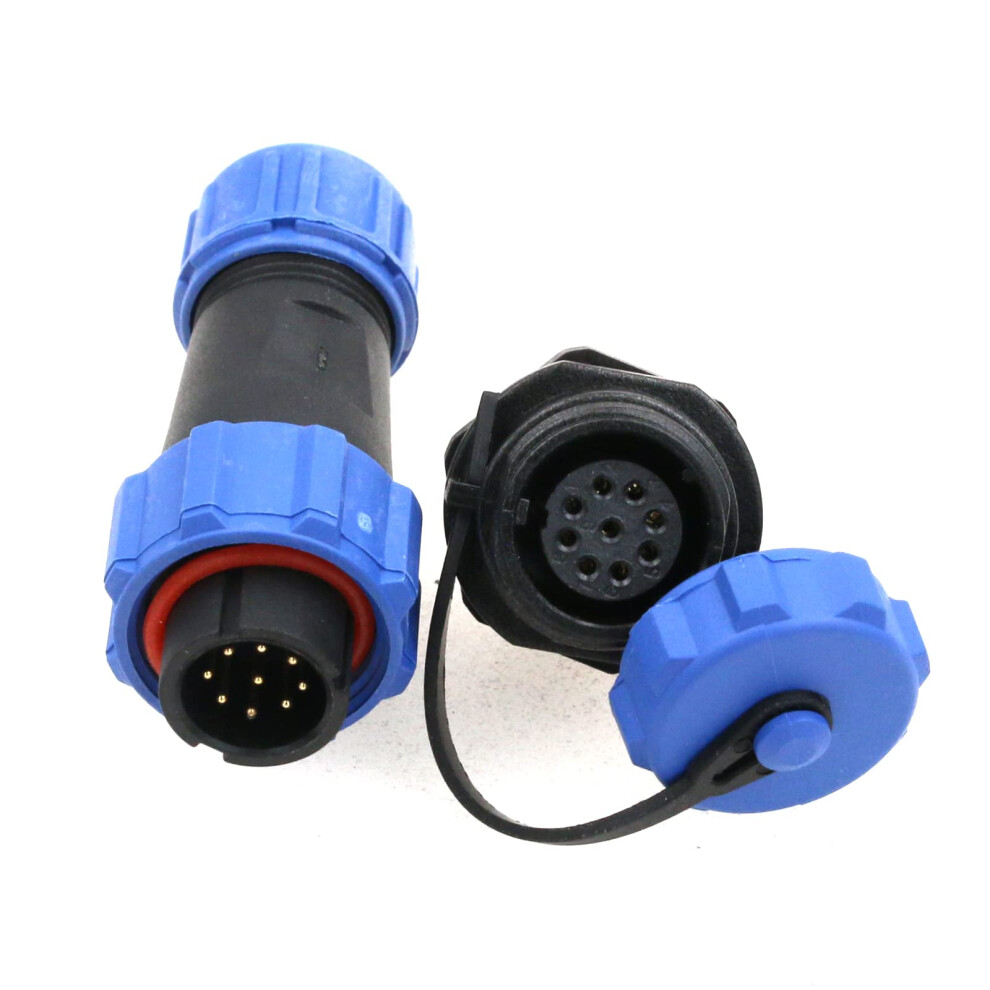 Sp13 9 Pin Ip68 Waterproof Circular Connector Aviation Power Plug For Outdoor Led Panel Mount 9330225665205