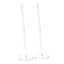 2pcs Acrylic Paper Towel Holder, Freestanding Countertop Stand with ScratchResistant Surface for Kitchen or Bathroom