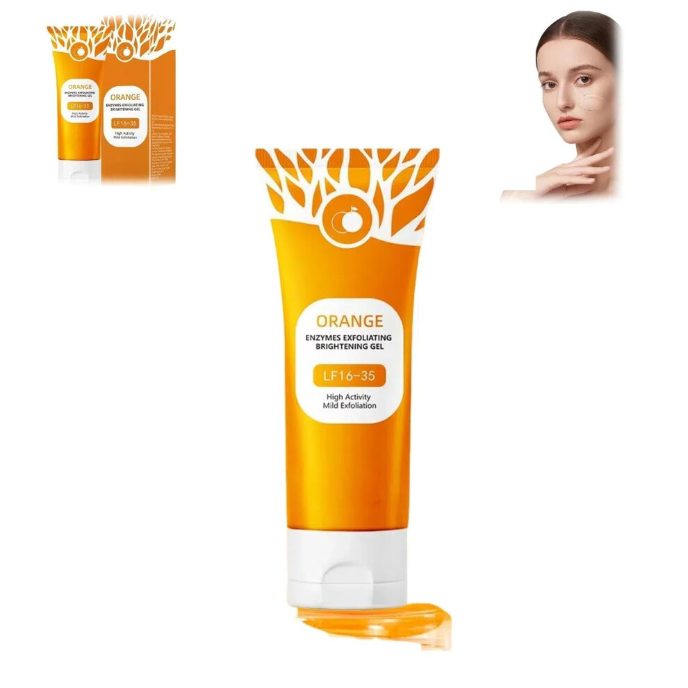 Orange Exfoliating Face And Body Scrub, Deep Pore Cleansing Gel To Remove Blackheads, Hydrating Moisture Lock (, 1Pcs)