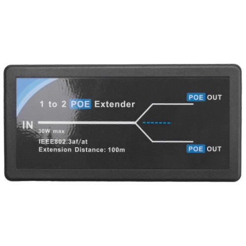 2 Port POE Extender 10/100Mbps with IEEE 802.3Af Standard 1