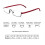 Blue Light Blocking Reading Glasses +2.50 Computer Readers TR90 Half Frame Comfort Fit Unisex 2 Pack 5
