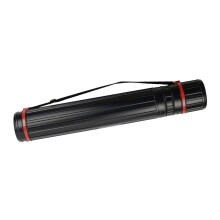 Expandable Poster Tube with Adjustable Length and Rigid Protective Body for Artwork and Prints