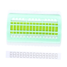 30Hole Plastic Embroidery Floss Organizer in Green for Cross Stitch and Sewing Crafts, Easy Color Identification