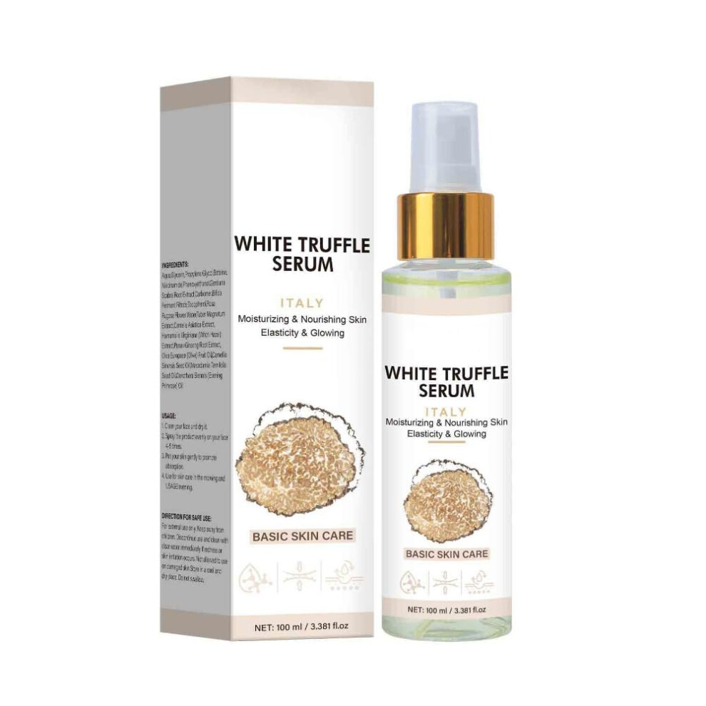 White 3Pcs Truffle Facial Mist Serum Hydrating Face Spray With Deep Hydration And Brightening Effect