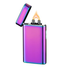 Ultra Thin USB Rechargeable Lighter A6, Windproof Electric Arc Ignition for Candles and Camping