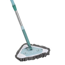 Extendable Triangle Window Cleaning Mop with 360 Rotating Head, Long Handle for Glass and Wall Cleaning