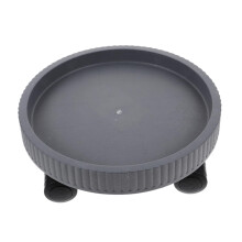 Plant Caddy with Wheels for Heavy Pots, Square Rolling Plant Tray with SmoothRolling Wheels, Light Grey