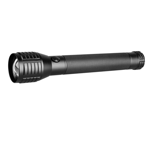 Heavy Duty LED Flashlight 3D Battery Powered Torch with Adjustable Beam and 3 Light Modes