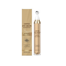 TripleAction Niacinamide Eye Serum for Dark Circles and Puffiness with Coffee Extract and Cooling Metal Roller