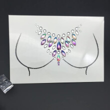 Face Gems Festival Face Crystals XT0004, Body Glitter Rhinestone Stickers for Quick Glam Makeup