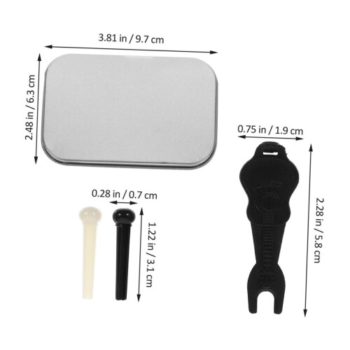 48pcs Acoustic Guitar Bridge Pins Set with Puller, Easy Installation, Accurate Tuning, Universal Fit 1