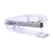 PLAFOPE 1pc Silver Office Stapler, Ergonomic Compact Desktop Stapler for School Home Travel
