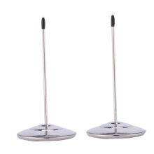 2 Pack Stainless Steel Receipt Spike with NonSlip Base, Check Spindle for Office and Restaurant