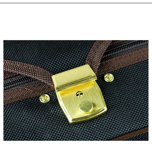 4/4 Violin Case with Compression‑Resistant Foam and Locking Shoulder Strap, Waterproof Canvas Shell 2