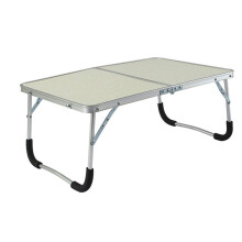 Camping Folding Table Aluminum Alloy Lightweight Picnic Table with Waterproof Surface and AntiSlip EVA Padding