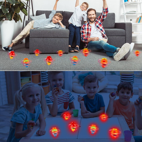 20 LED-lysende snurretoppe til børn 1
