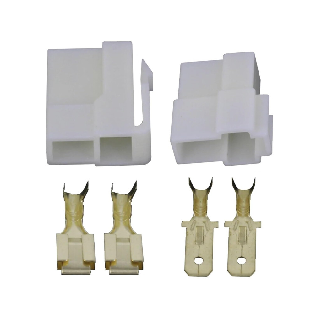 2 Pin Automotive Connector 24V Wiring Harness Plug Male Female Dj7021a Set With Secure Electrical Contact White 9330225666356