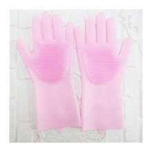2pcs Non Slip Silicone Cleaning Gloves for Kitchen Dish Washing, Durable Easy Clean Design