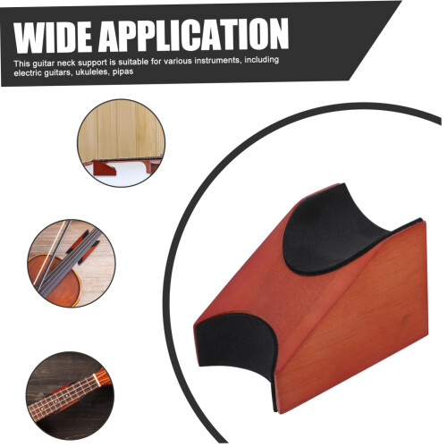 Guitar Neck Rest Pillow with Stable Anti‑Slip Support for Ukulele and String Instruments 1