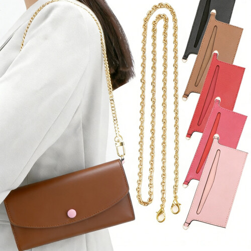 Leather Purse Organizer Insert for Pochette-Hot Pink 2