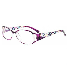 Blue Light Blocking Reading Glasses for Women 2.5x Magnification Purple Stylish Pattern Eyewear