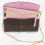 Leather Purse Organizer Insert for Pochette-Hot Pink 6