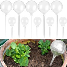 10 Pack Self Watering Globes for Indoor Outdoor Plants, Clear PVC Automatic Watering Bulbs Set
