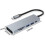 Εύκολος προσαρμογέας USB C, προσαρμογέας πολλαπλών θυρών με σχεδιασμό αλουμινίου 4