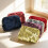 Chic Velvety Jewelry Box With 5 Separate Sections-royal blue 5