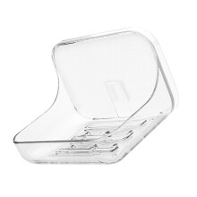 Adhesive Soap Dish Self Draining Holder for Bathroom Wall and Kitchen Sink No Drill Easy Clean