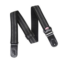 Adjustable Guitar Strap for Electric and Acoustic Guitar, Comfortable PU Leather Shoulder Strap with Durable Woven Ends