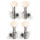 Ukulele Tuning Pegs 2L 2R Open Gear Set for 4 String Ukulele Smooth Control Ergonomic Knobs 4