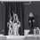 Waterproof Polyester Shower Curtain 65x72 Inch Octopus Design Bathroom Decor with Hooks Black Background 1
