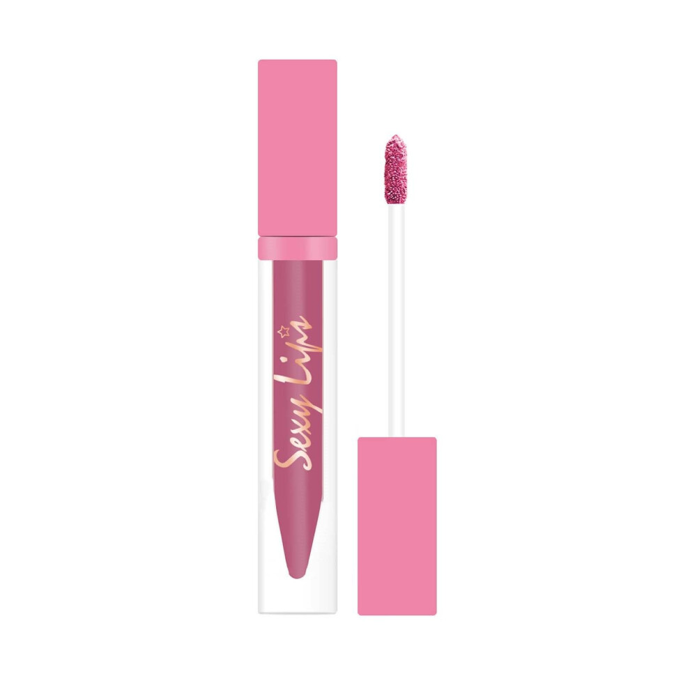 Long Lasting Matte Lipstick for Women with Hydrating Lip Plumping Balm, Transfer Resistant Finish (B)