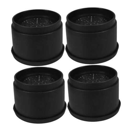 4pcs Heavy Duty Stackable Furniture Risers for Adjustable Bed, Sofa and Couch Height Storage