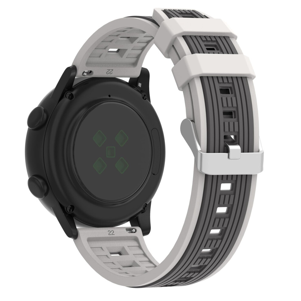 22Mm Watch Band Starlight Â Soft Sweatproof Silicone Strap With Quick Release For Garmin Vivoactive 4 Forerunner 265 255 Venu 2 3 Grey 9310869717997