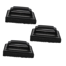 3pcs Grill Cleaning Brush Set with Ergonomic Grip and Sponge for Small Ovens and Outdoor BBQ Grills