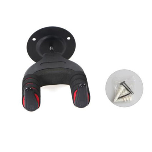 Automatic Locking Guitar Wall Hanger with Scratch Padding, SpaceSaving Mount for Bass and Violin 2