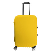 Bright Yellow Elastic Luggage Cover AntiScratch Washable Suitcase Protector for 1930 Inch Travel Case