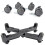 Adjustable CPU Stand with Wheels, White PC Tower Holder for Enhanced Airflow and DustResistant Elevated Design 4