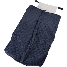 Warm Wheelchair Blanket for Elderly with Double‑Layer Fleece and Integrated Footmuff, Waterproof Cozy Cover for Cold Weather