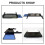 Under Desk Keyboard Tray with Mouse Platform, Ergonomic Retractable Design for Home Office 2
